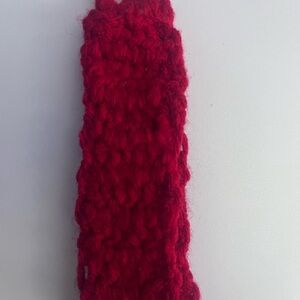 Handcrafted Red Knit Key & Card Holder